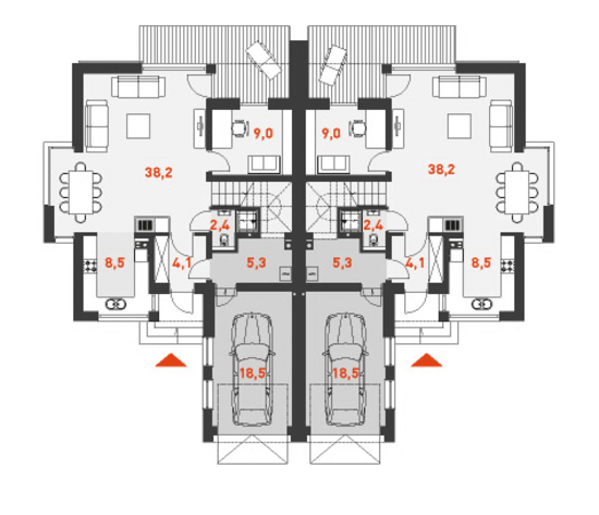 План первого этажа проекта  Практичный 5